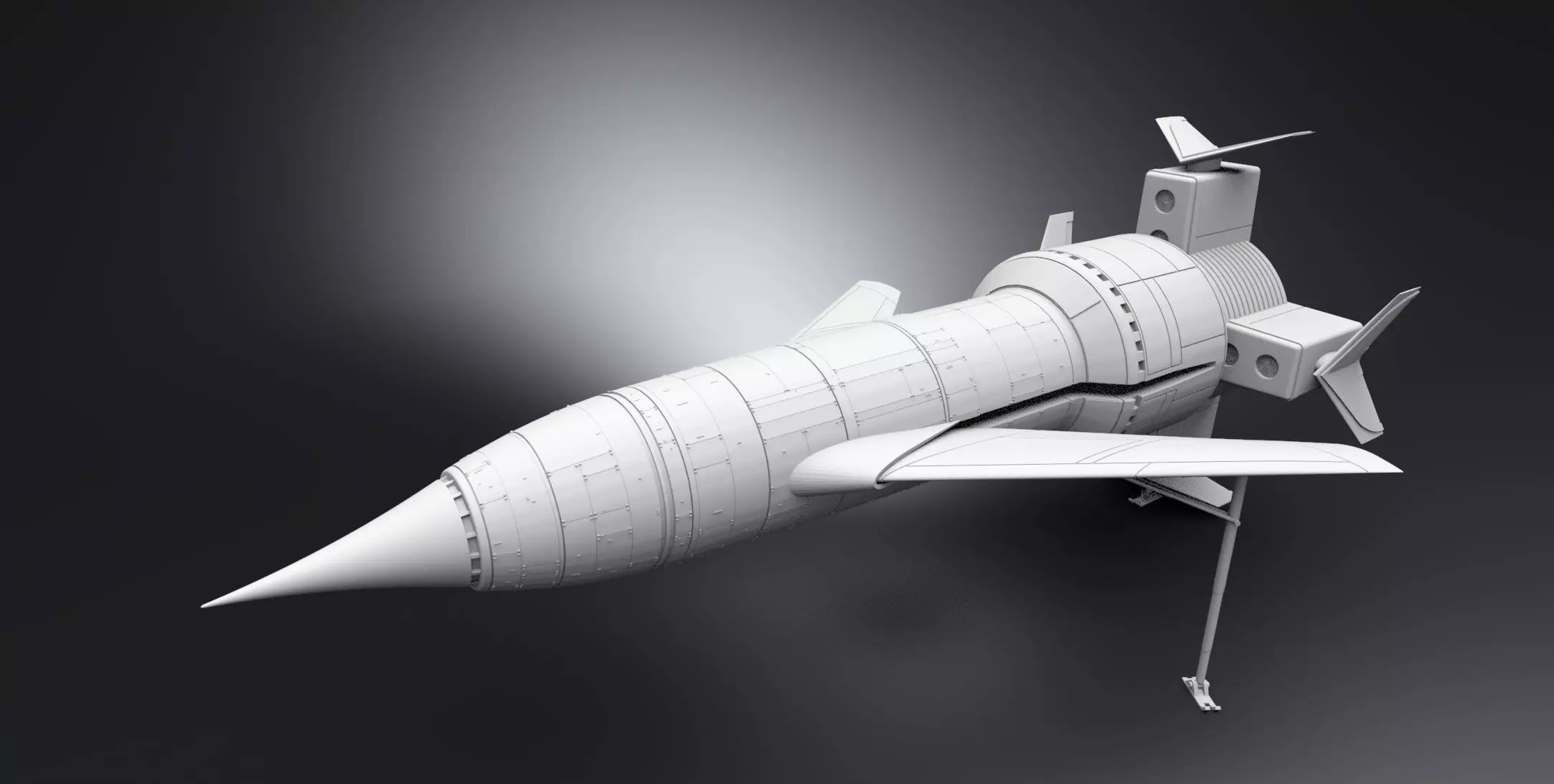 Thunderbird 1 Scale model 3D print model