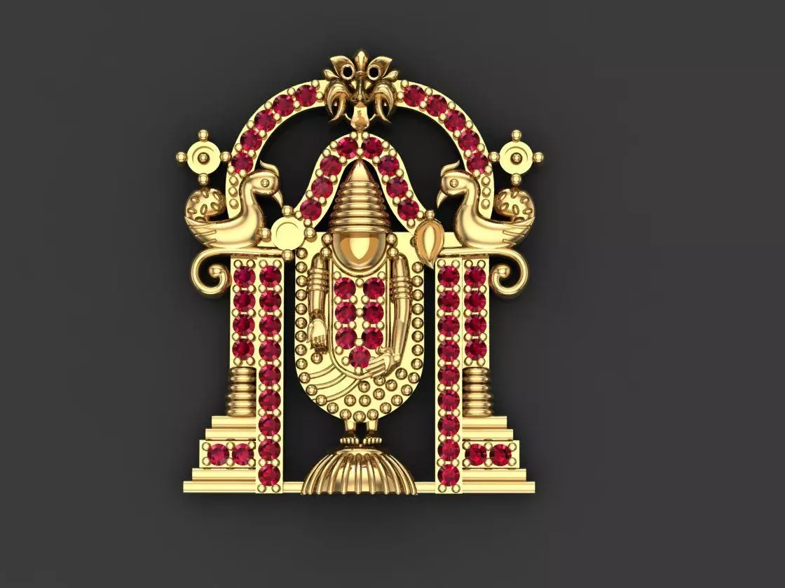 Tirupati Balaji god Hindu Indian god 3D print model