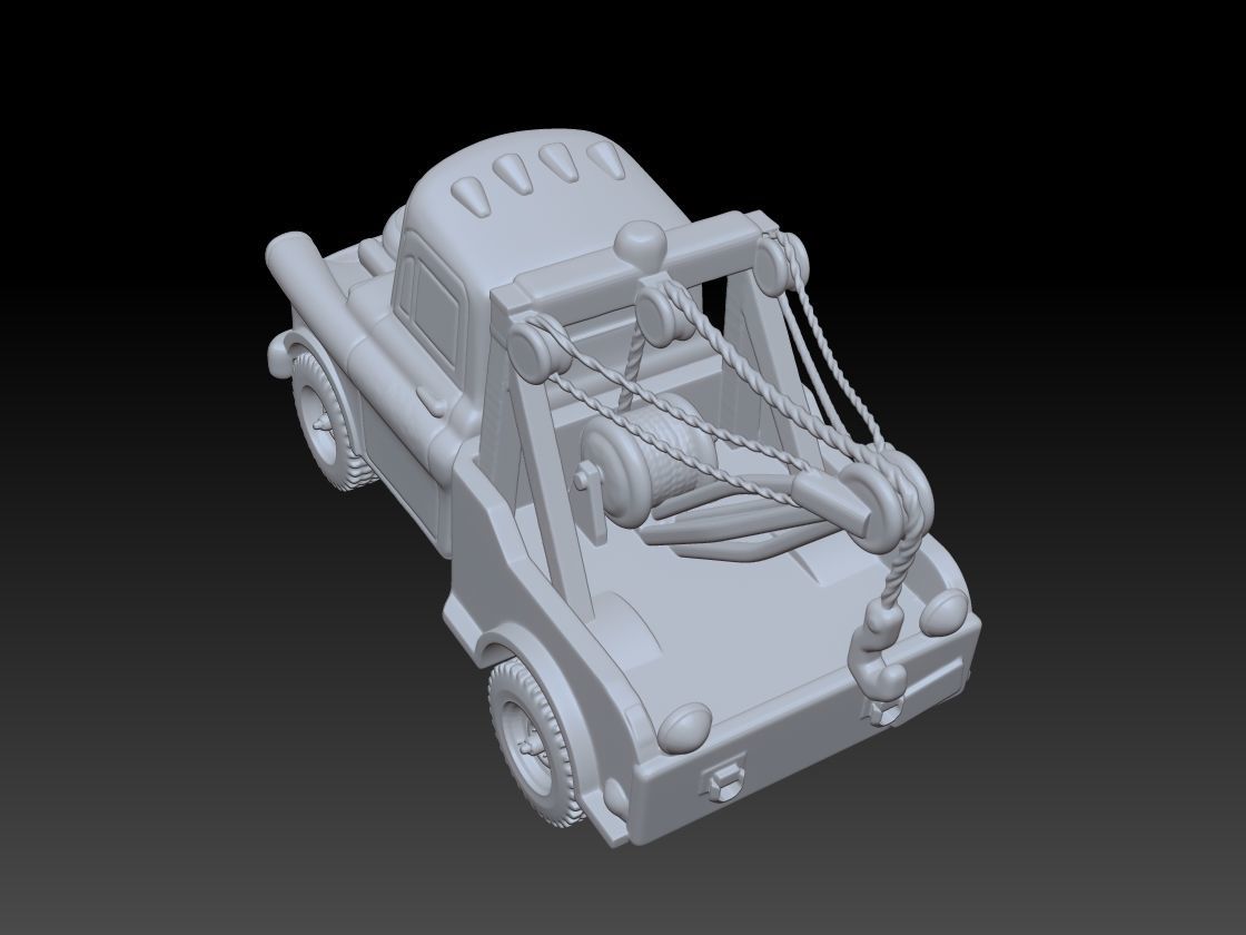 Tow Mater CARS STL 3D print model_9