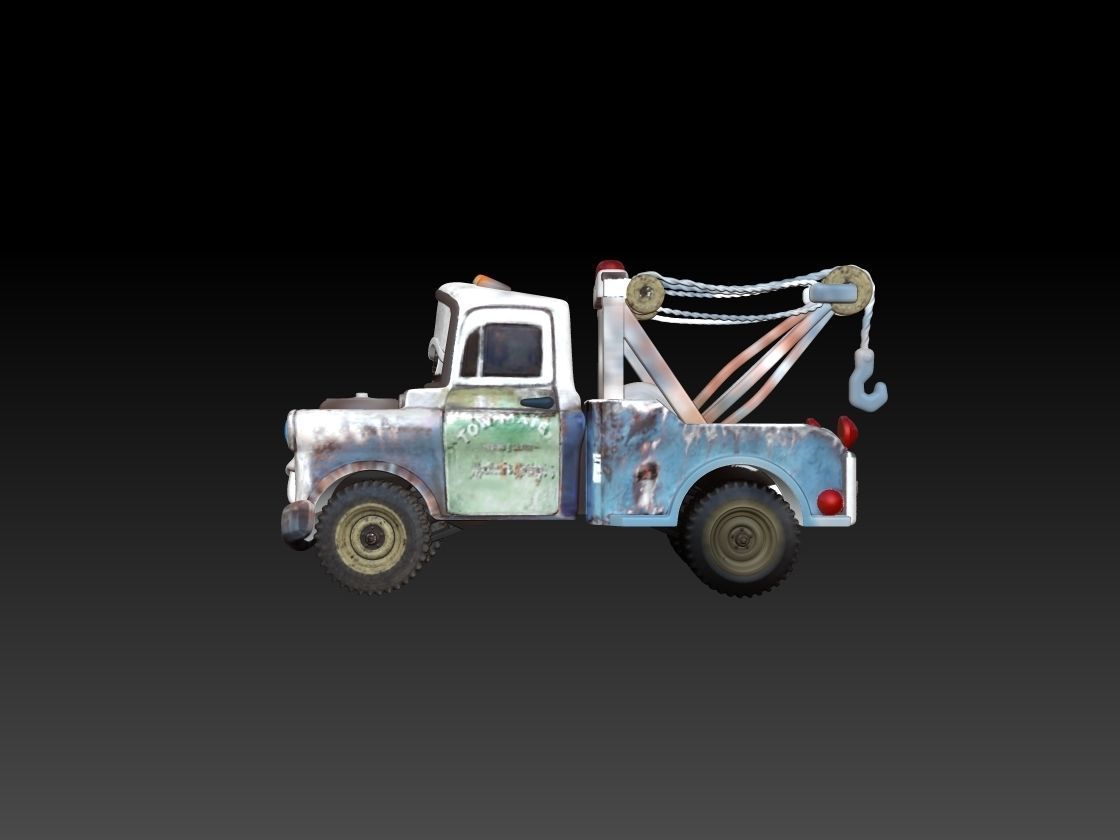 Tow Mater CARS STL 3D print model_7