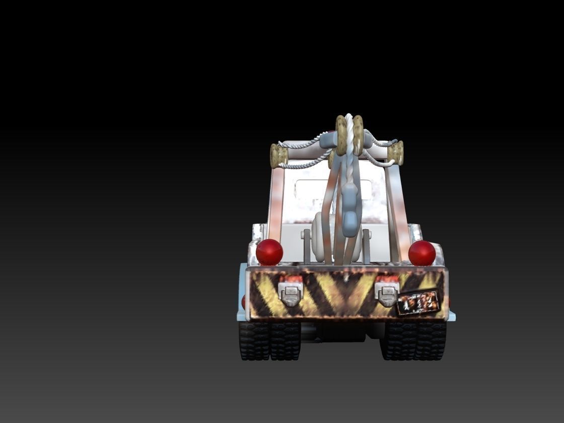 Tow Mater CARS STL 3D print model_11