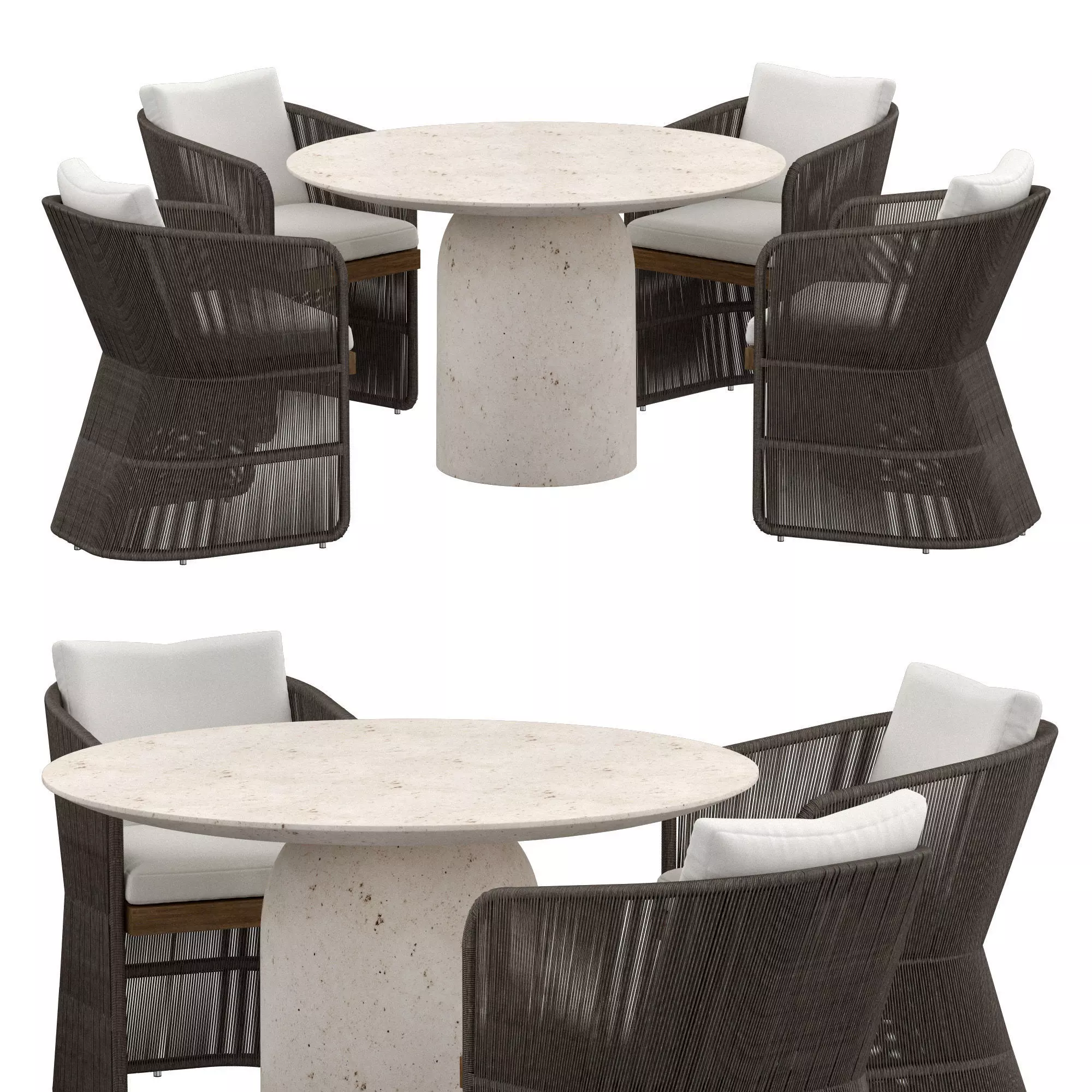 ELLISSE TABLE Havana Chair 3D model