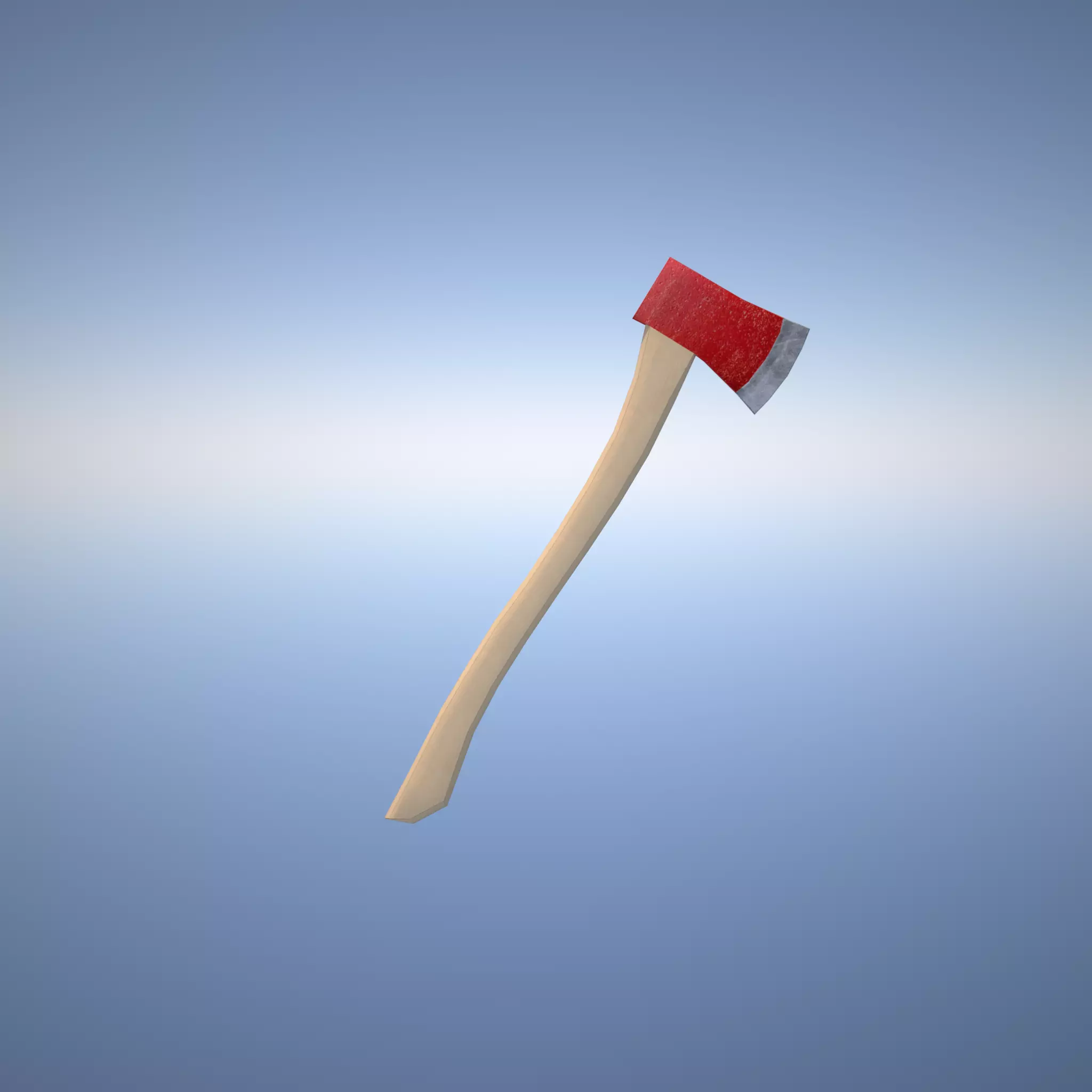 Lumber Axe Low-poly 3D model_0