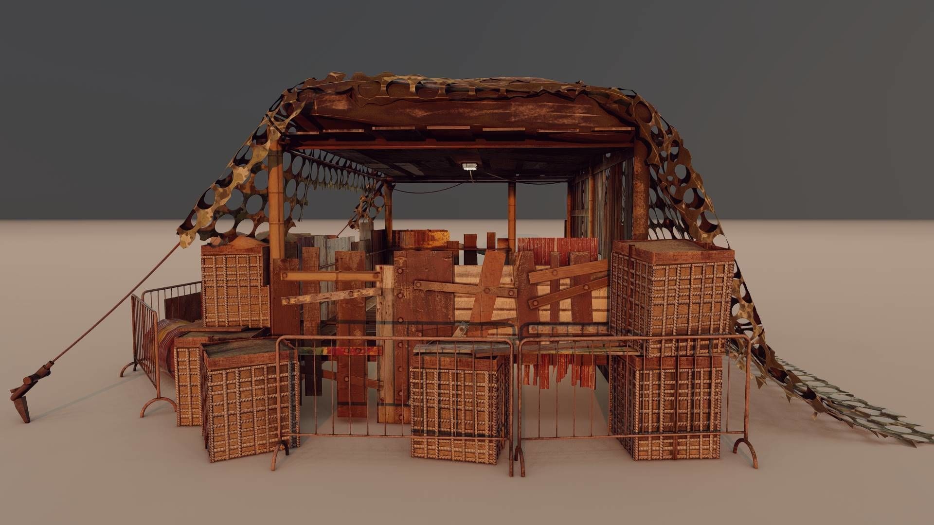 Heavy Bunker 3D model_15