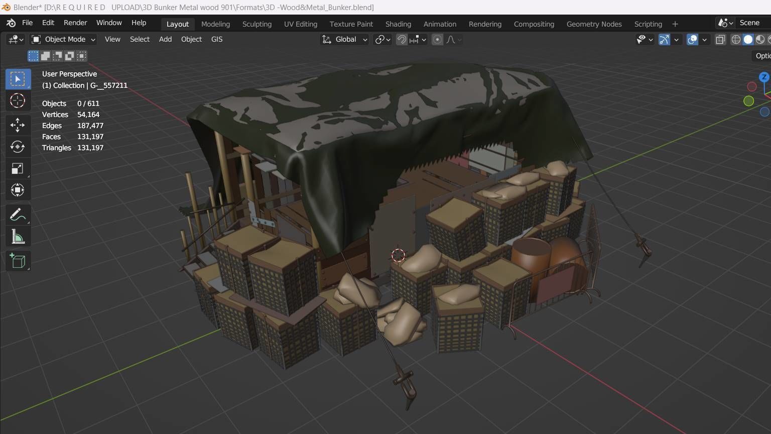 Heavy Bunker 3D model_19
