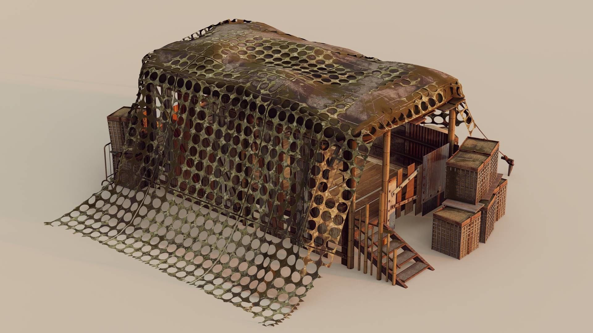 Heavy Bunker 3D model_11