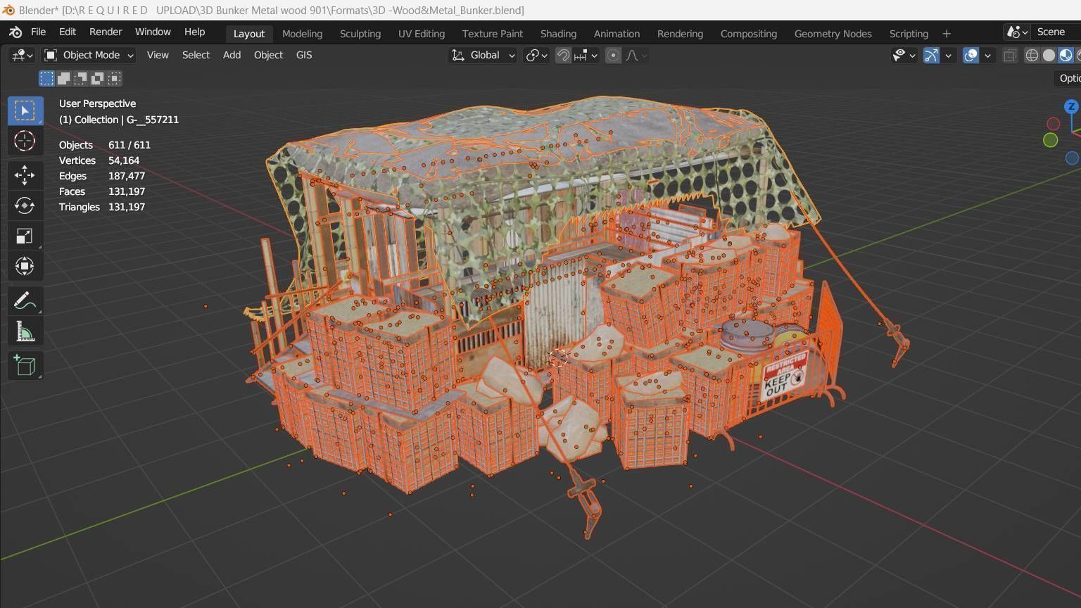 Heavy Bunker 3D model_18