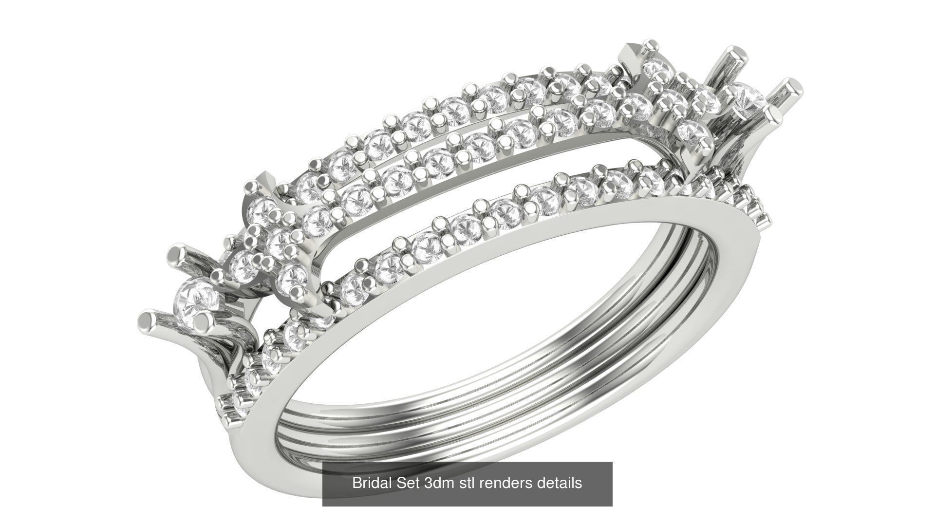 82 Bridal Set 3dm stl renders details 3D Model Collection_61