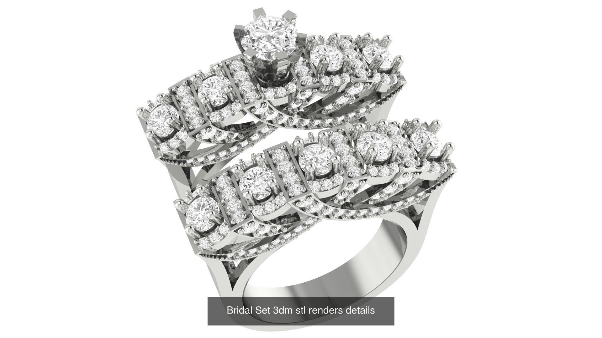 82 Bridal Set 3dm stl renders details 3D Model Collection_48