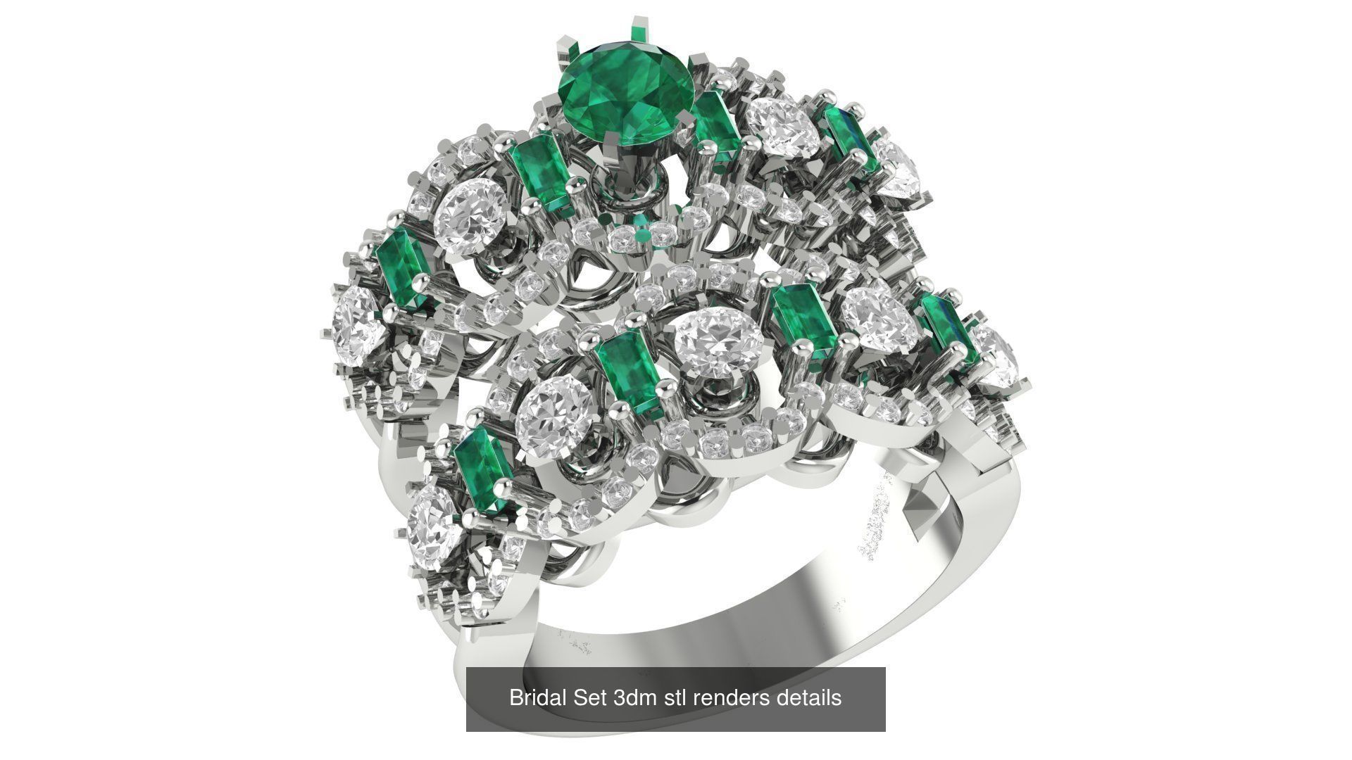 82 Bridal Set 3dm stl renders details 3D Model Collection_67