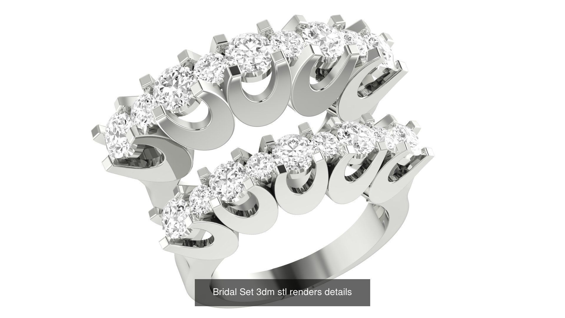 82 Bridal Set 3dm stl renders details 3D Model Collection_31