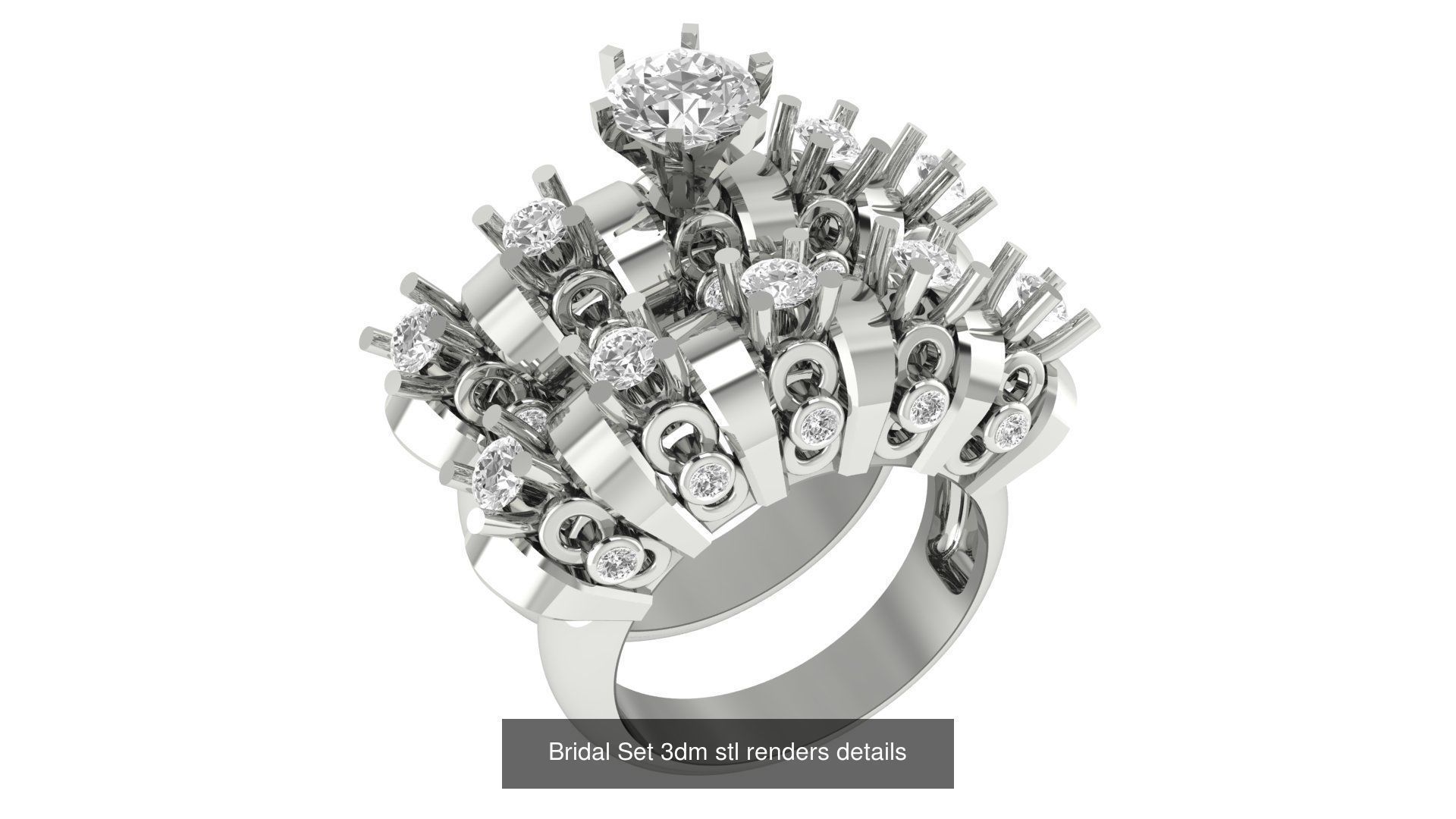 82 Bridal Set 3dm stl renders details 3D Model Collection_78