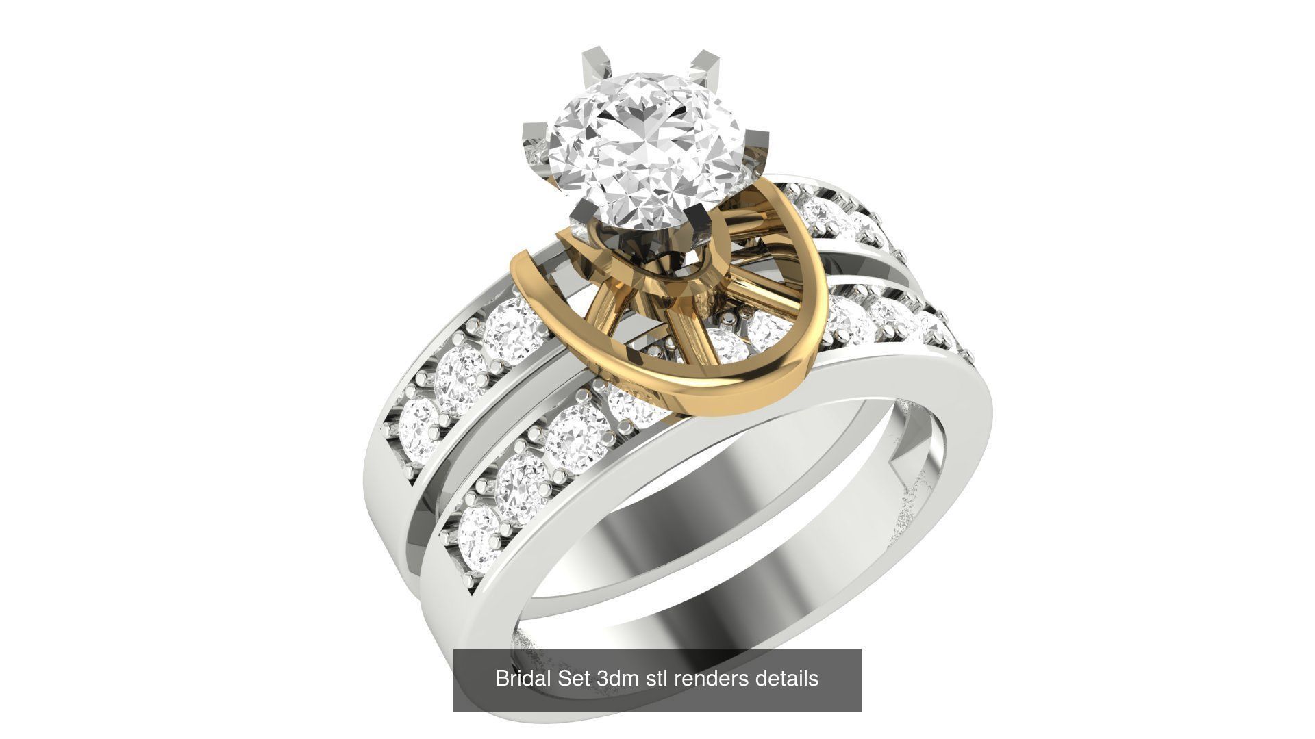 82 Bridal Set 3dm stl renders details 3D Model Collection_32