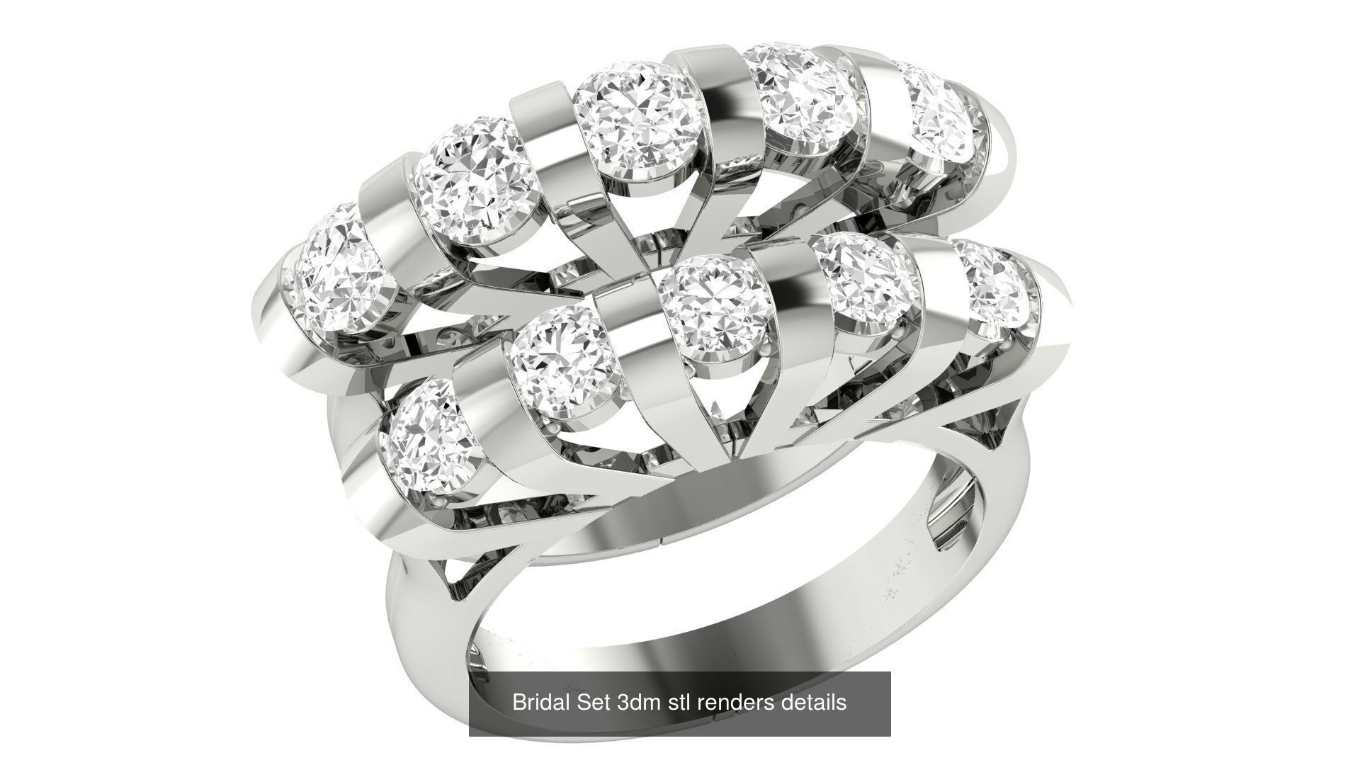 82 Bridal Set 3dm stl renders details 3D Model Collection_34