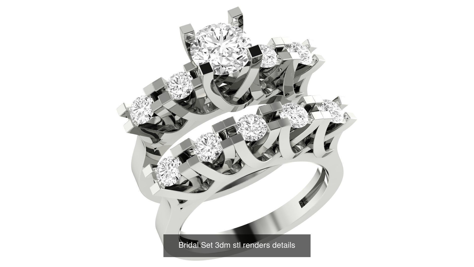 82 Bridal Set 3dm stl renders details 3D Model Collection_39