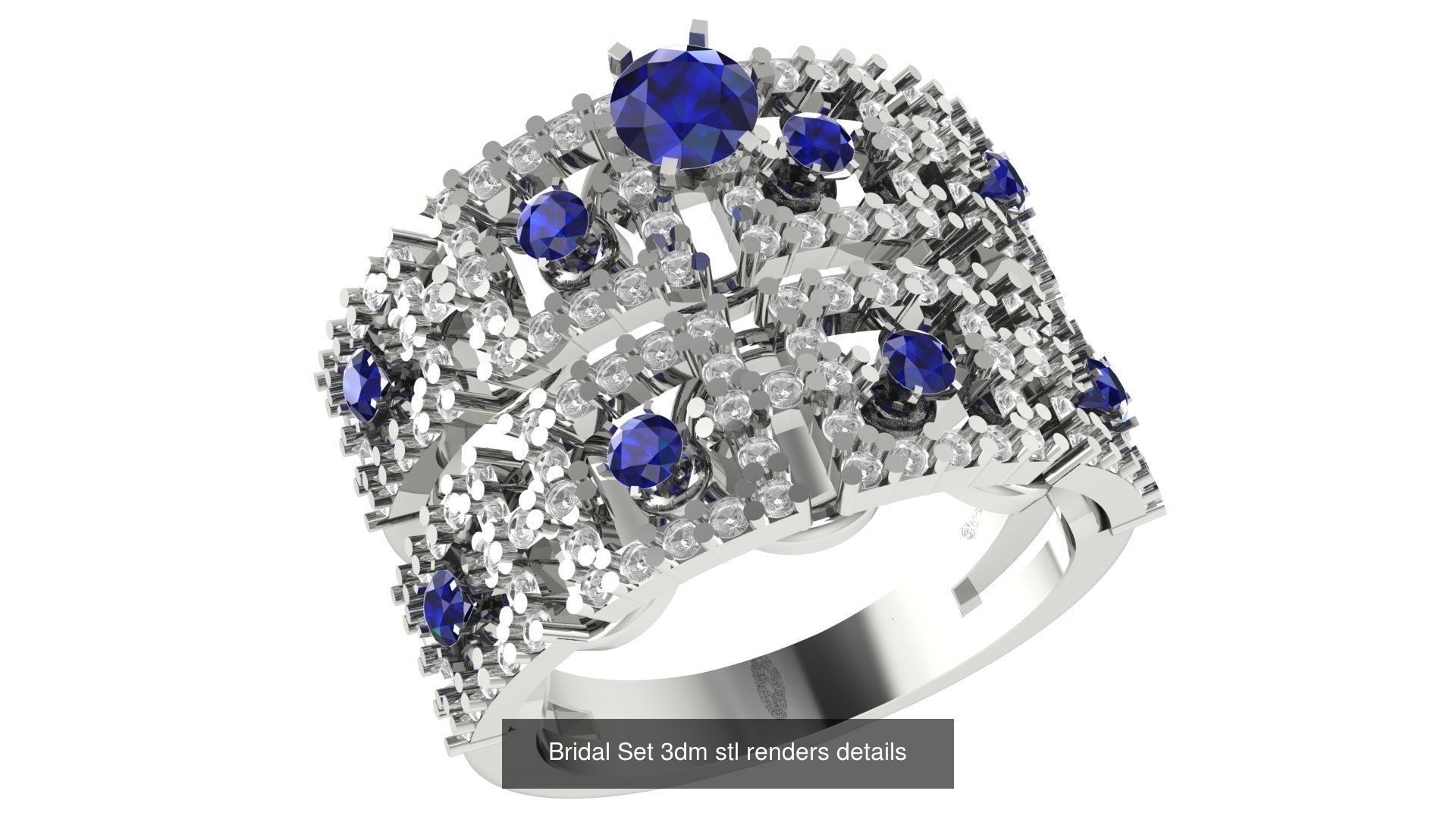 82 Bridal Set 3dm stl renders details 3D Model Collection_72