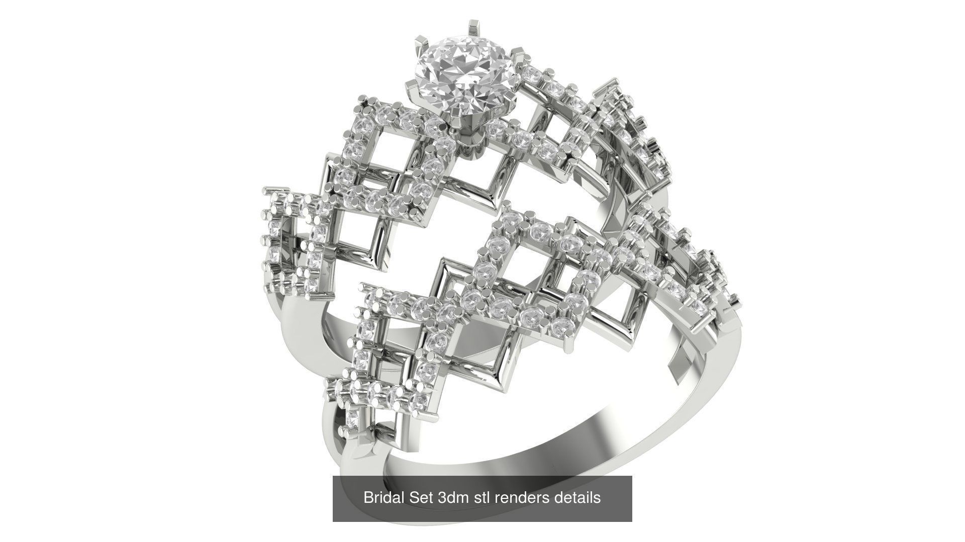 82 Bridal Set 3dm stl renders details 3D Model Collection_75