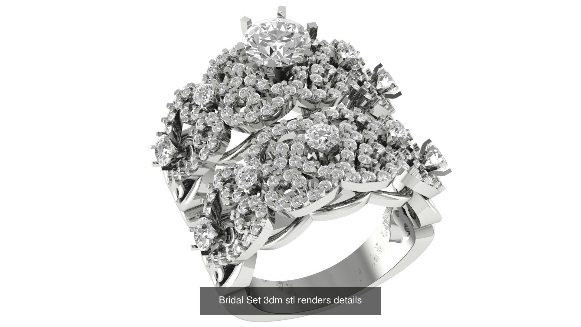 82 Bridal Set 3dm stl renders details 3D Model Collection_71