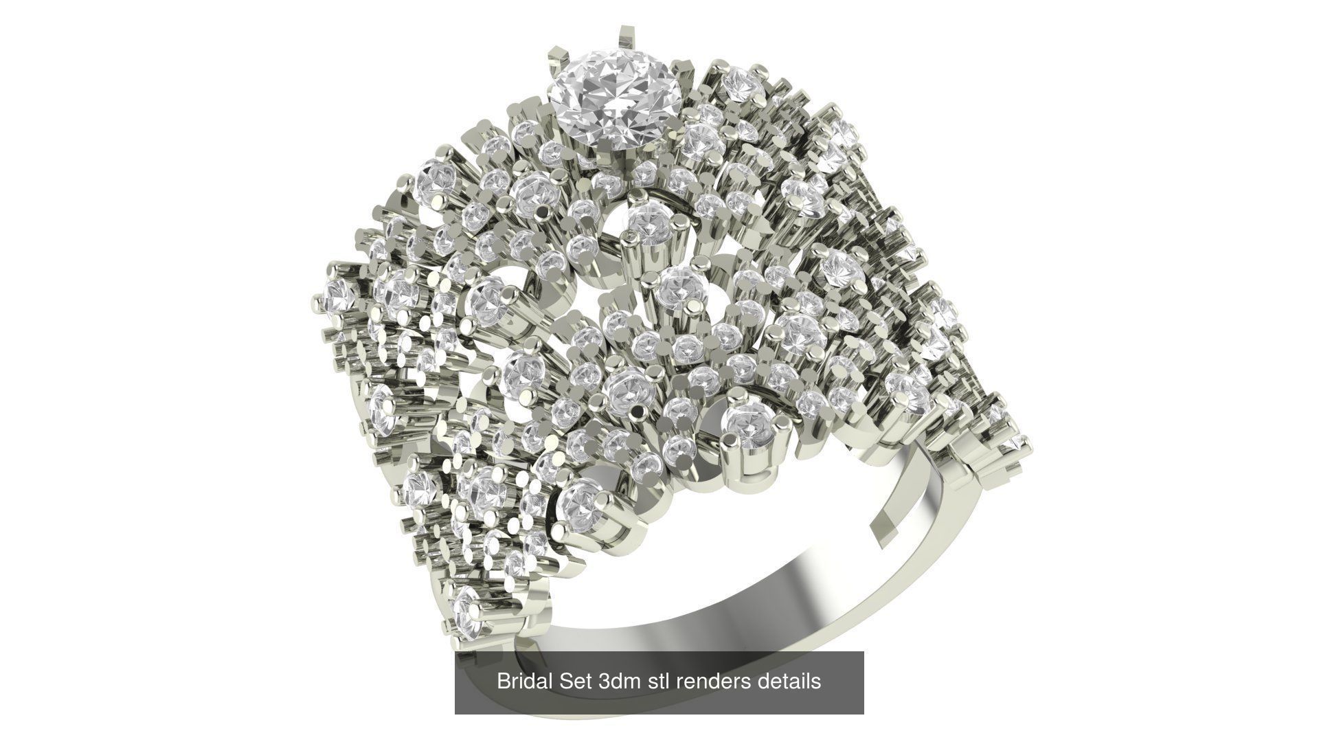 82 Bridal Set 3dm stl renders details 3D Model Collection_74