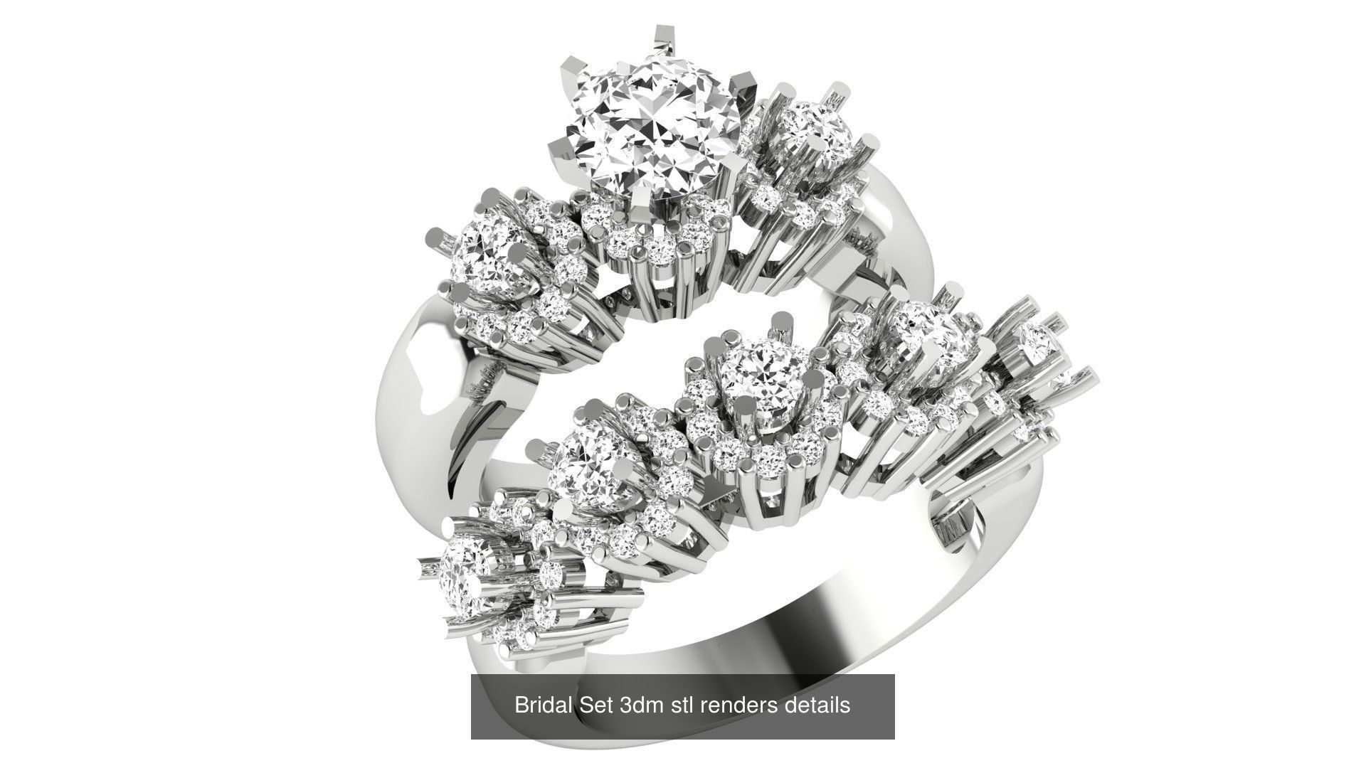 82 Bridal Set 3dm stl renders details 3D Model Collection_22