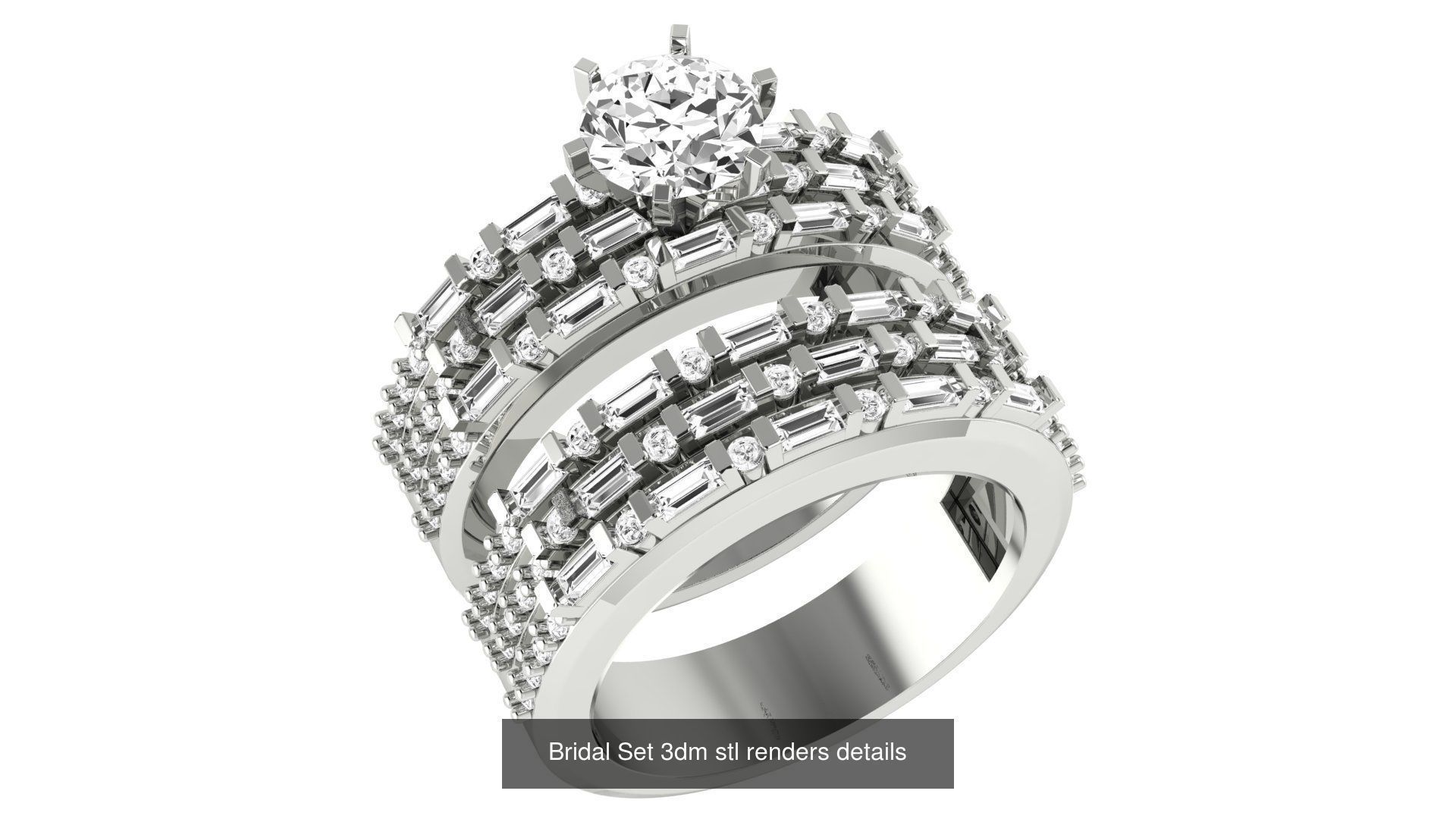 82 Bridal Set 3dm stl renders details 3D Model Collection_47