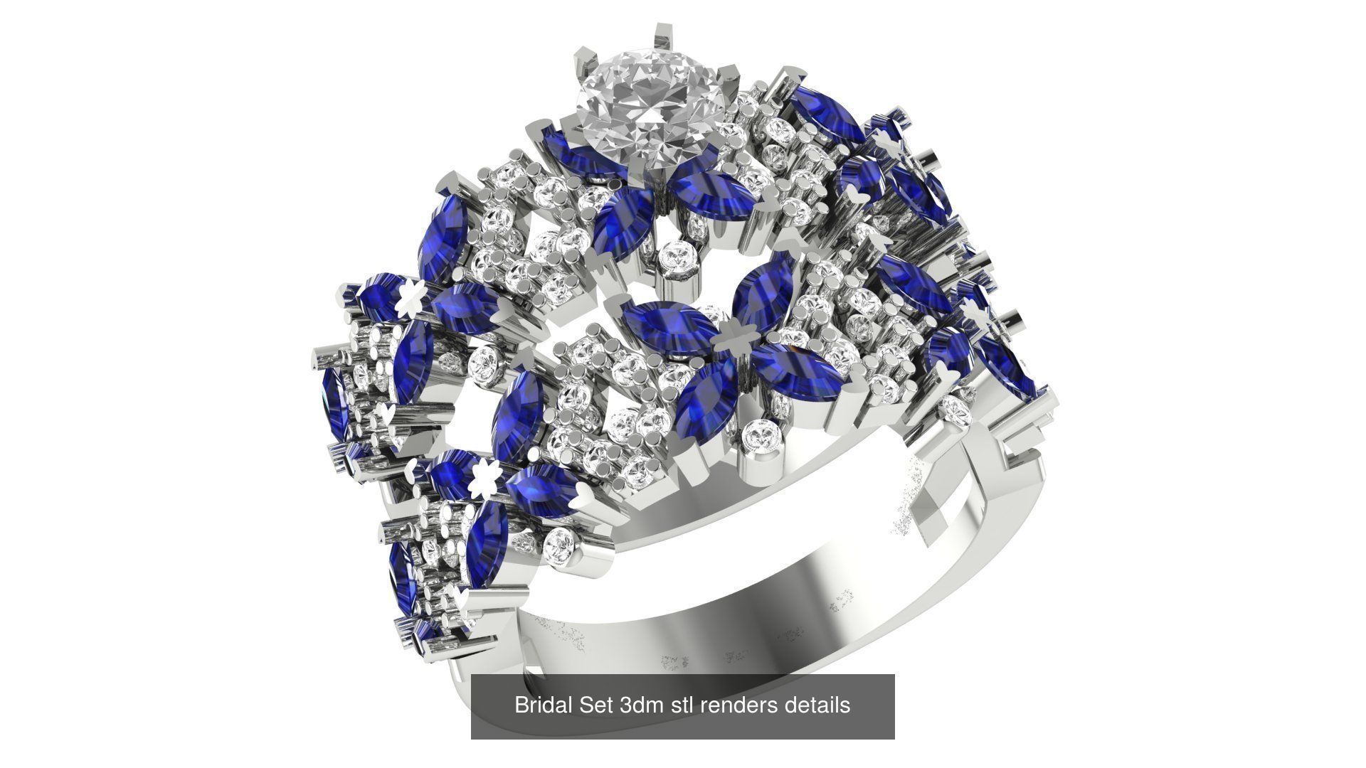 82 Bridal Set 3dm stl renders details 3D Model Collection_70