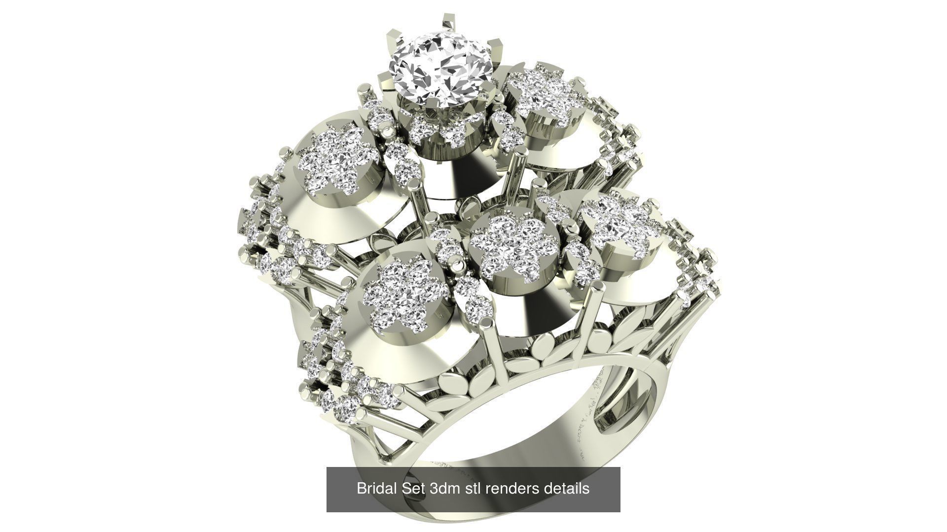 82 Bridal Set 3dm stl renders details 3D Model Collection_69