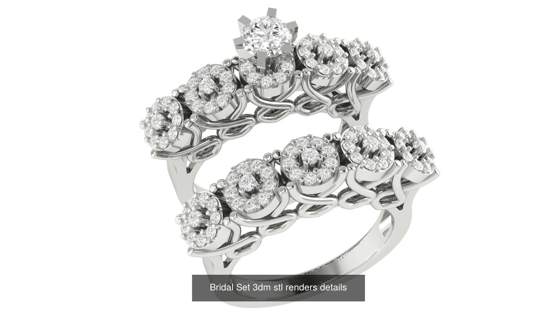 82 Bridal Set 3dm stl renders details 3D Model Collection_45