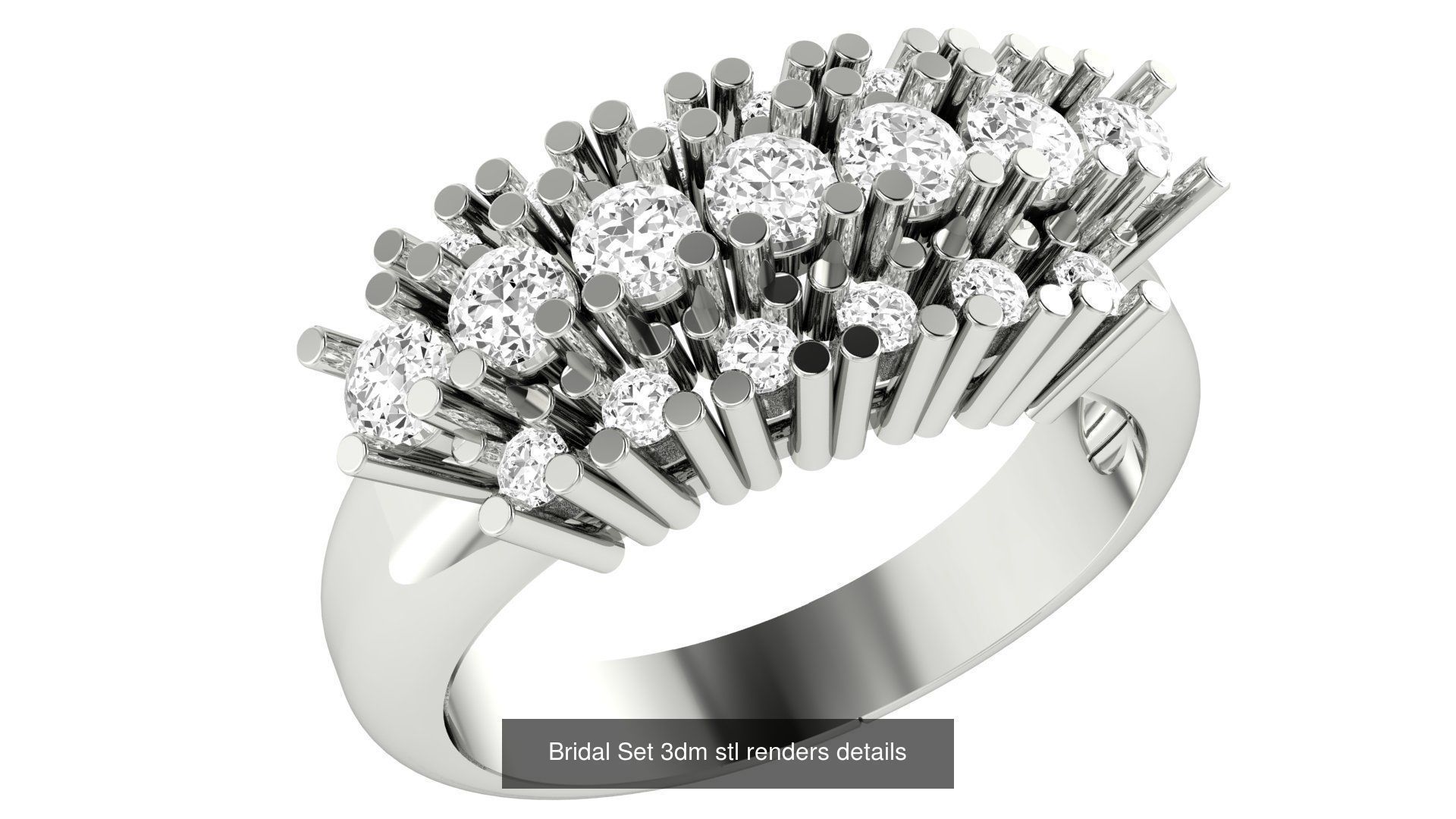 82 Bridal Set 3dm stl renders details 3D Model Collection_35