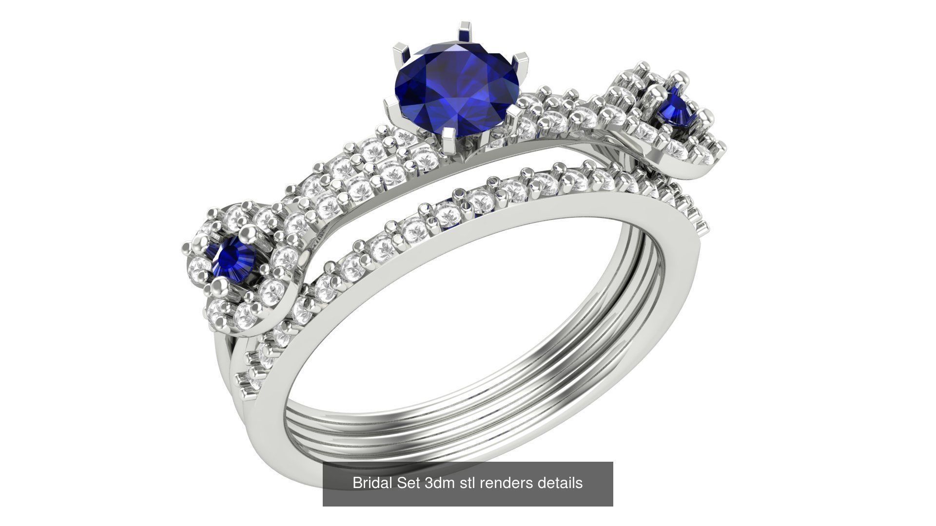 82 Bridal Set 3dm stl renders details 3D Model Collection_59