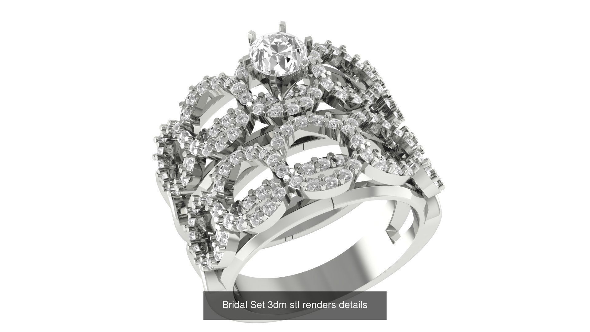 82 Bridal Set 3dm stl renders details 3D Model Collection_68