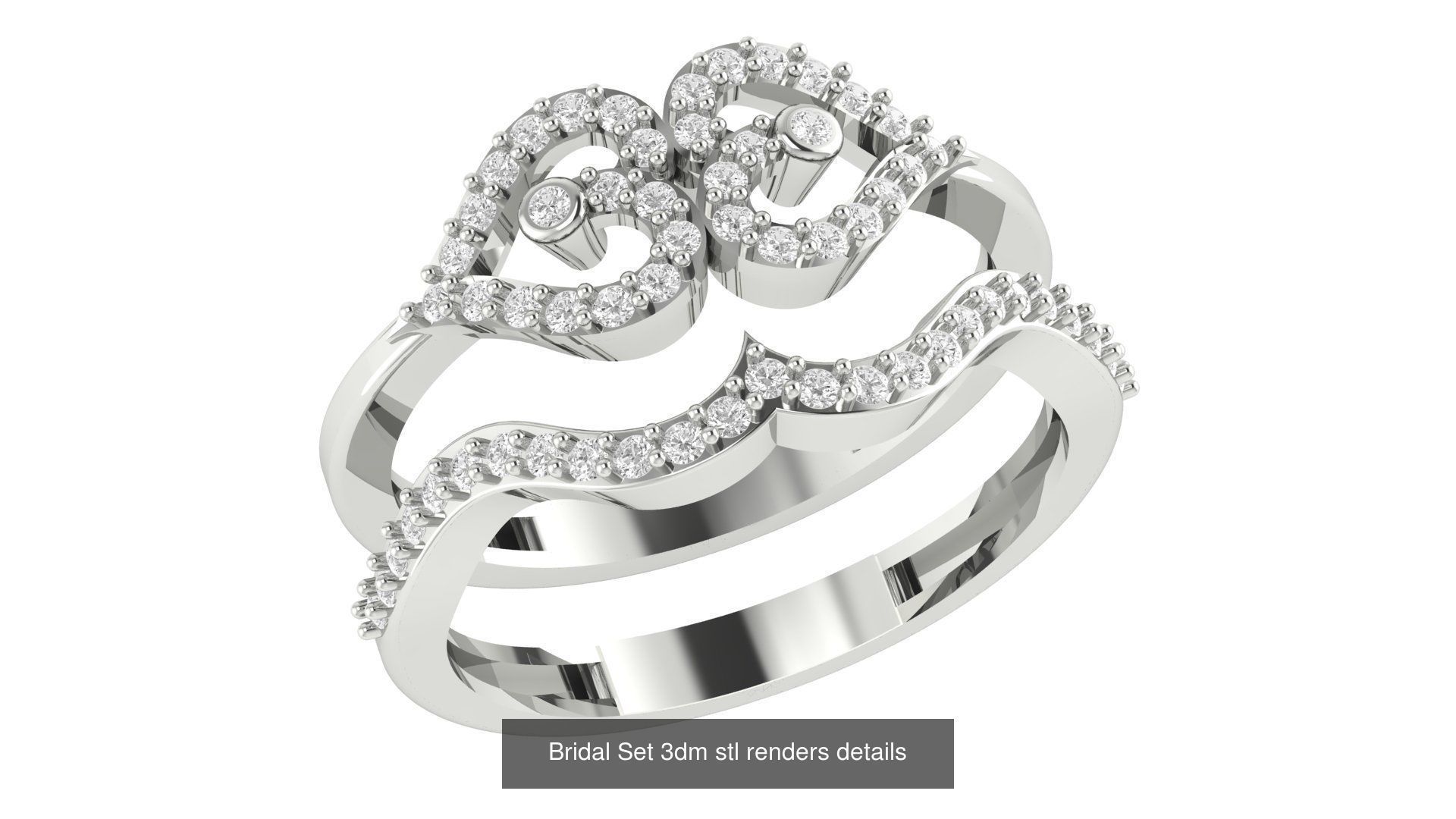 82 Bridal Set 3dm stl renders details 3D Model Collection_44