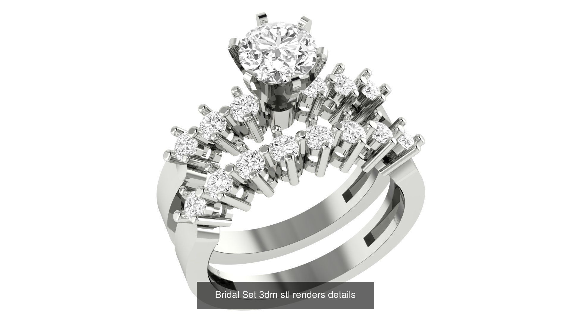 82 Bridal Set 3dm stl renders details 3D Model Collection_38