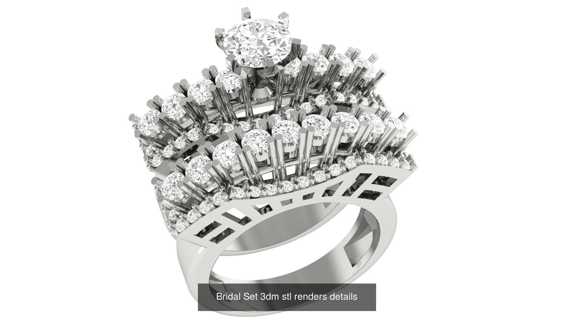 82 Bridal Set 3dm stl renders details 3D Model Collection_33