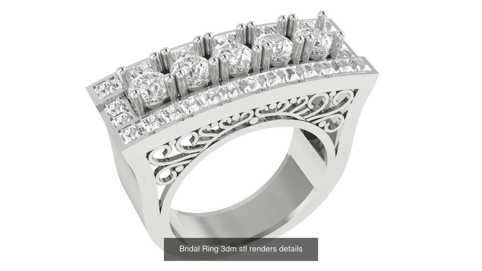 82 Bridal Set 3dm stl renders details 3D Model Collection_50