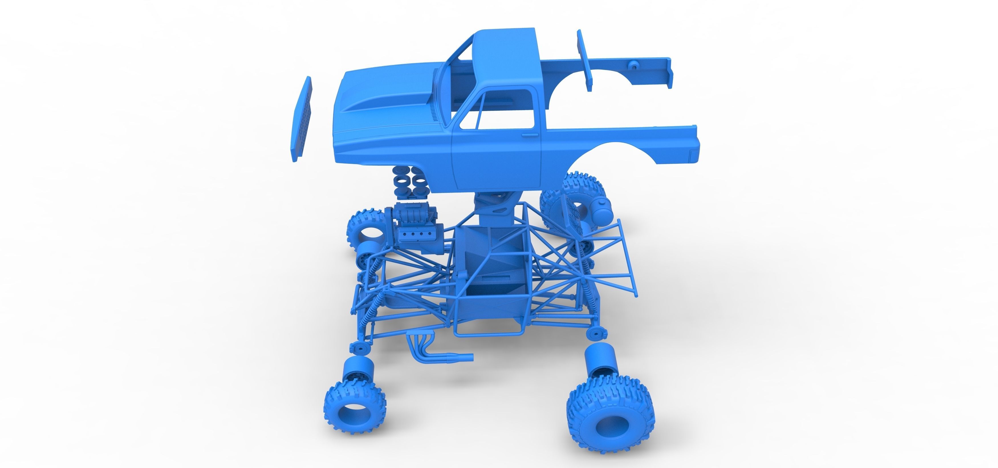 Mud dragster Version 3 Scale 1 to 25 3D print model_40