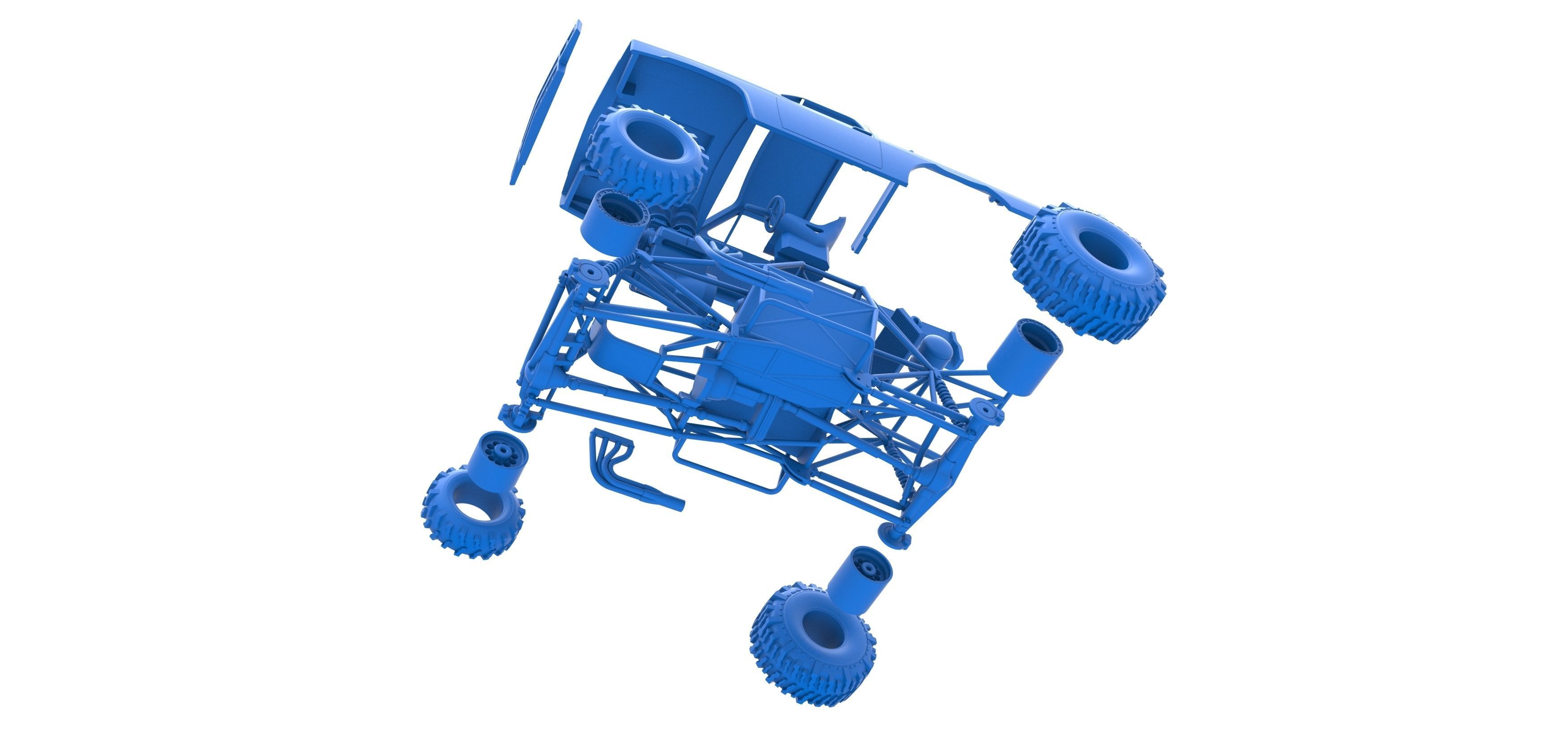 Mud dragster Version 3 Scale 1 to 25 3D print model_37