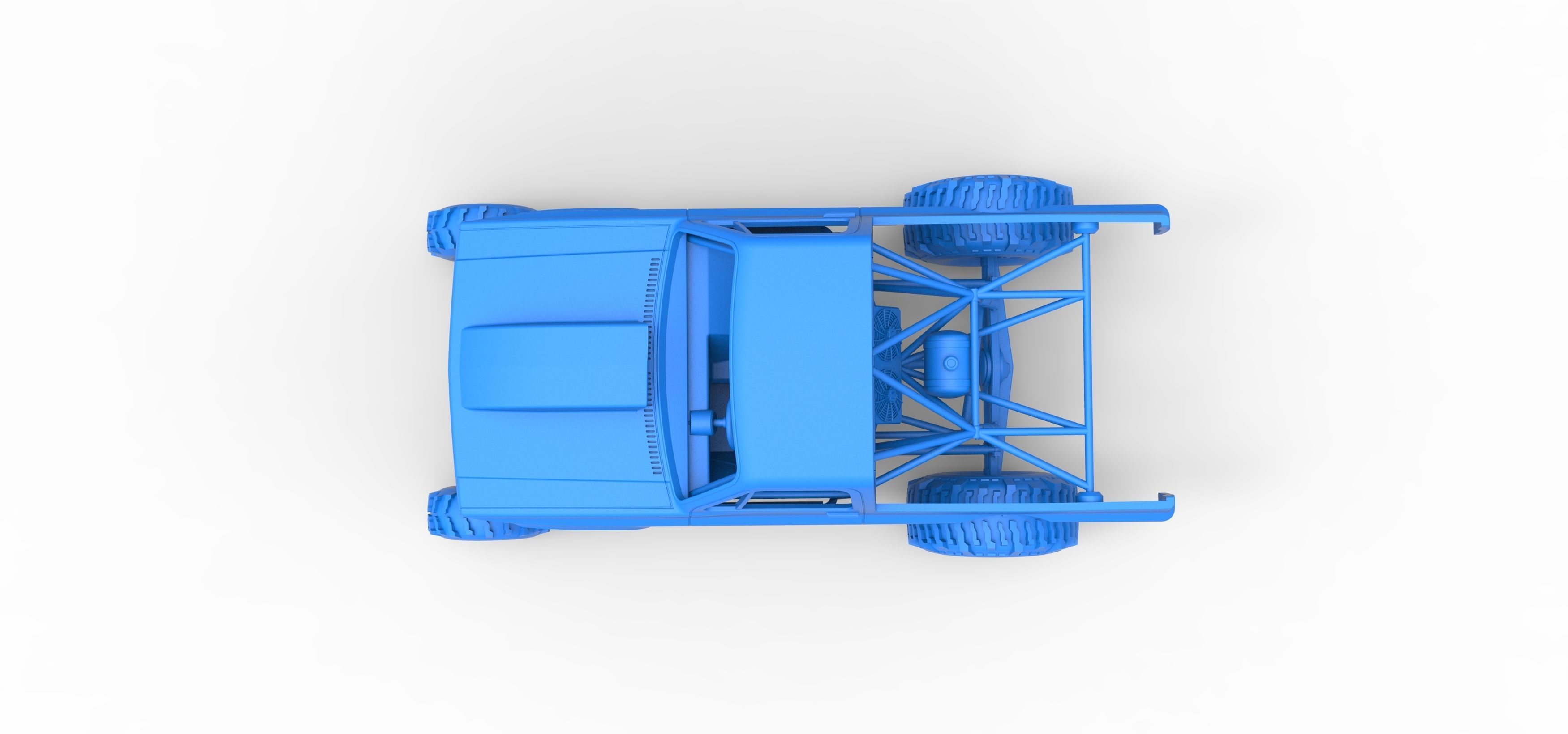 Mud dragster Version 3 Scale 1 to 25 3D print model_28
