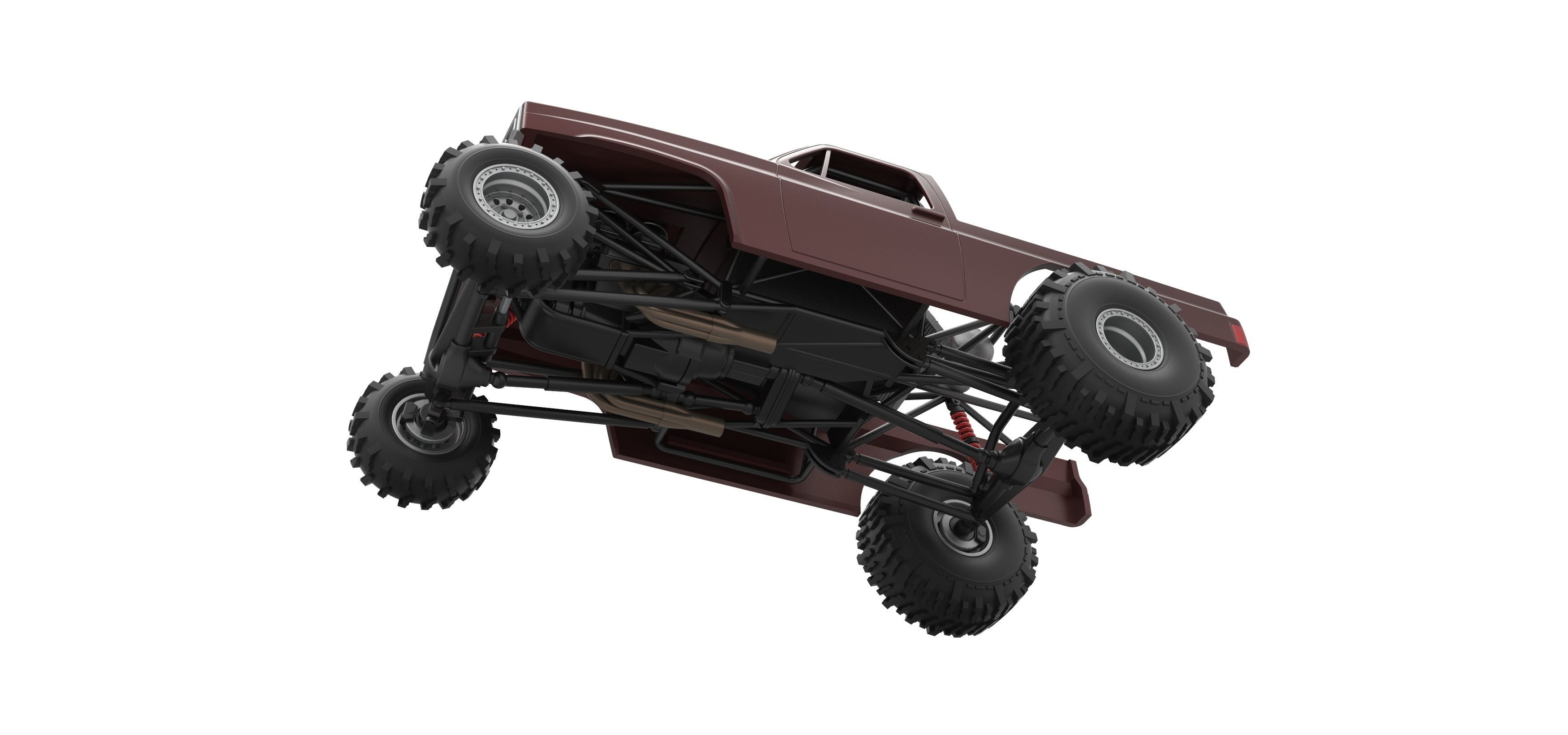 Mud dragster Version 3 Scale 1 to 25 3D print model_3