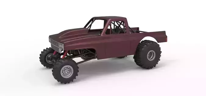 Mud dragster Version 3 Scale 1 to 25 3D print model