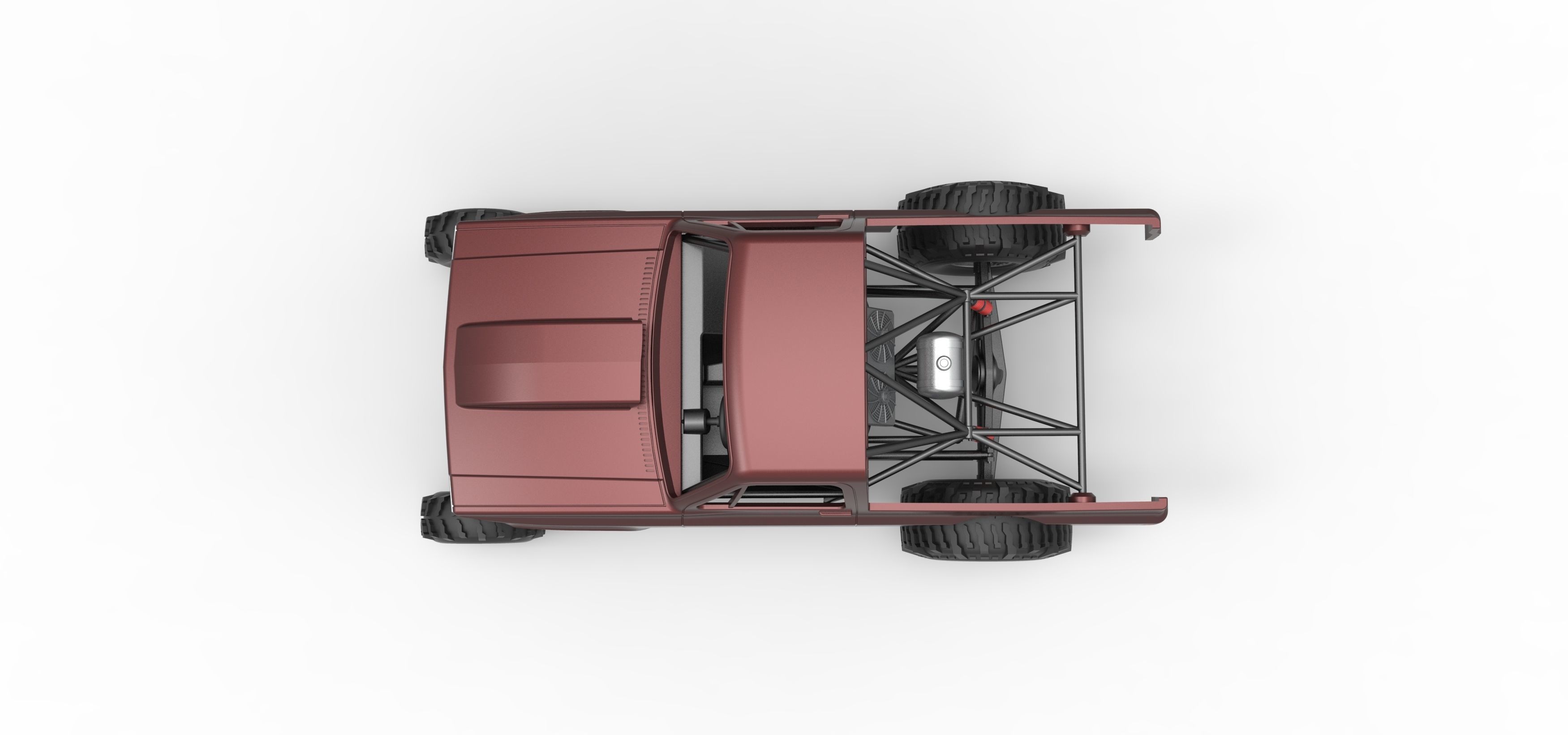 Mud dragster Version 3 Scale 1 to 25 3D print model_11