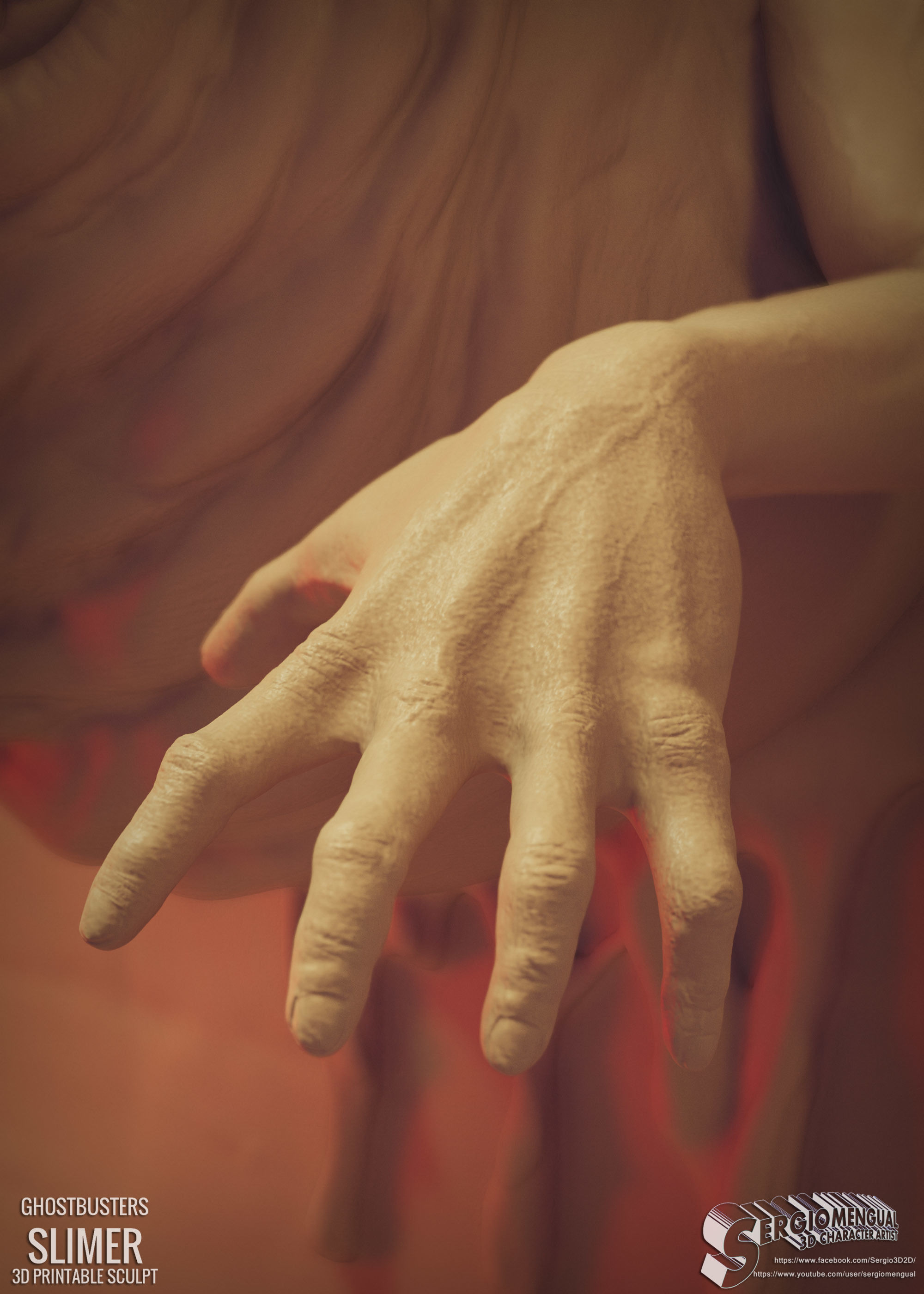 Ghostbusters Slimer 3D Printable Diorama 3D print model_16