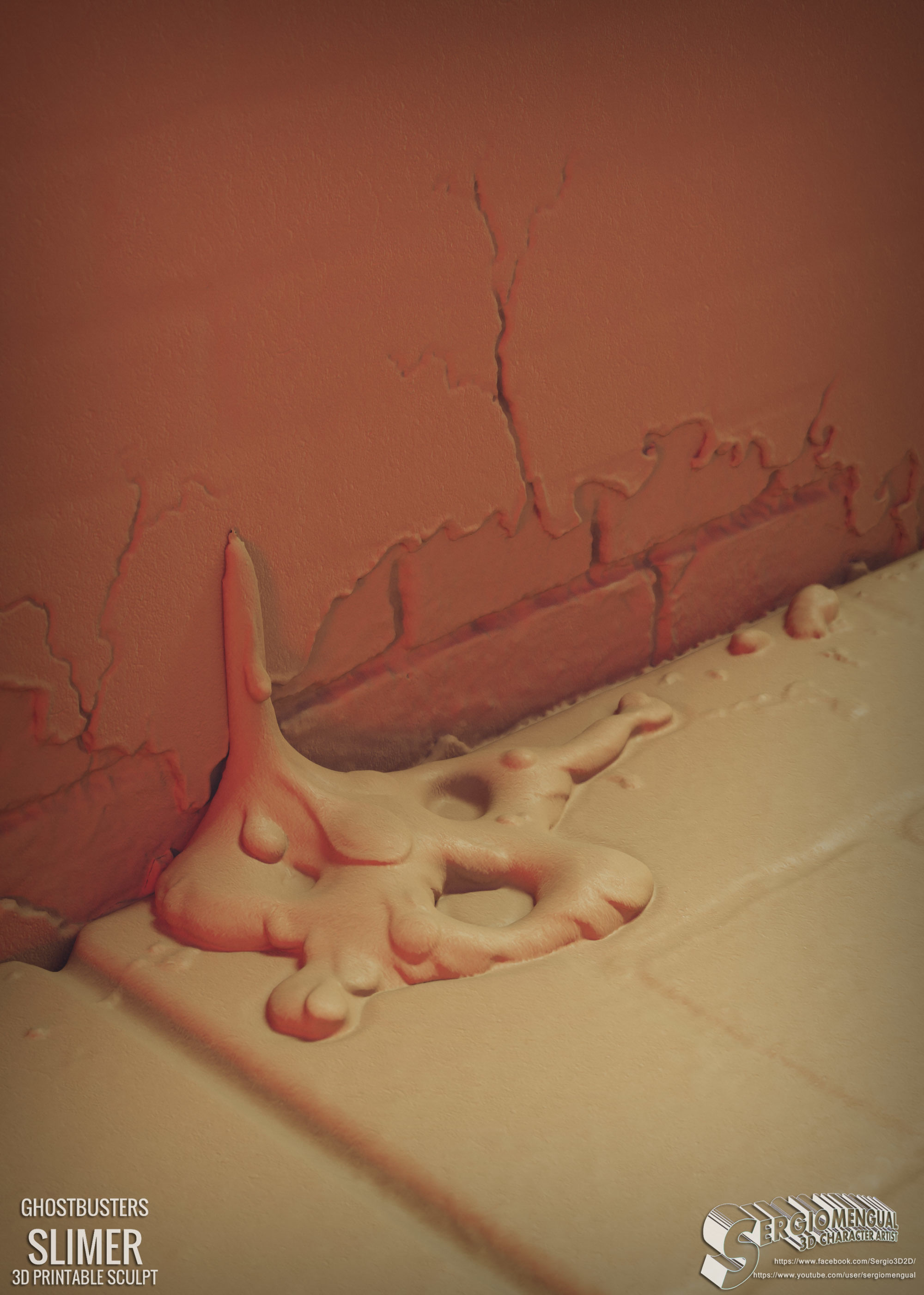 Ghostbusters Slimer 3D Printable Diorama 3D print model_17