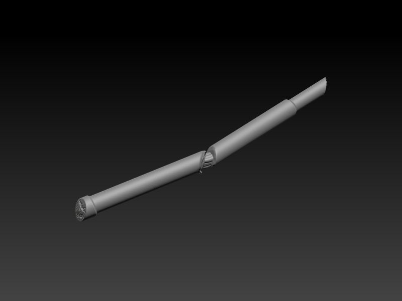 Mara jade Pin-up slashed AT-AT leg 3D model 3D printable | CGTrader