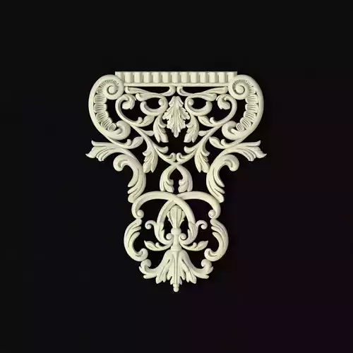 Central decor ornament for furniture