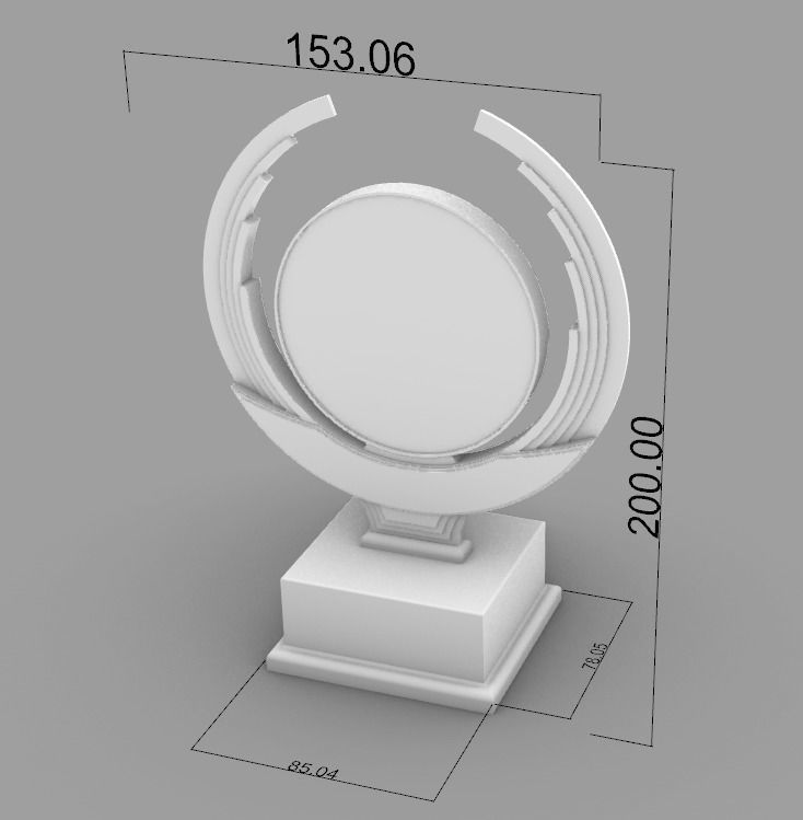 Trophy Gold Cup Award 3D print model_15