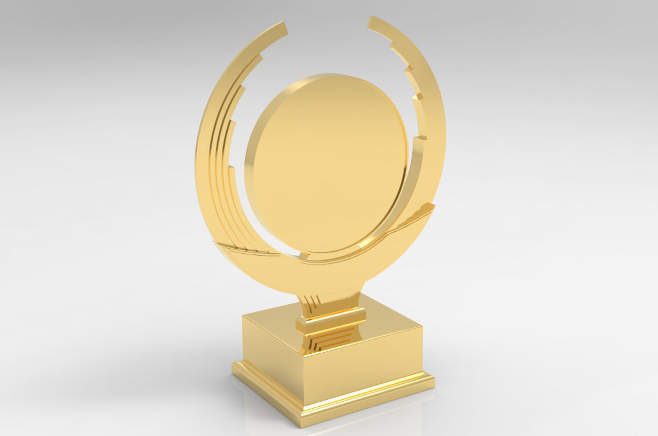 Trophy Gold Cup Award 3D print model_6