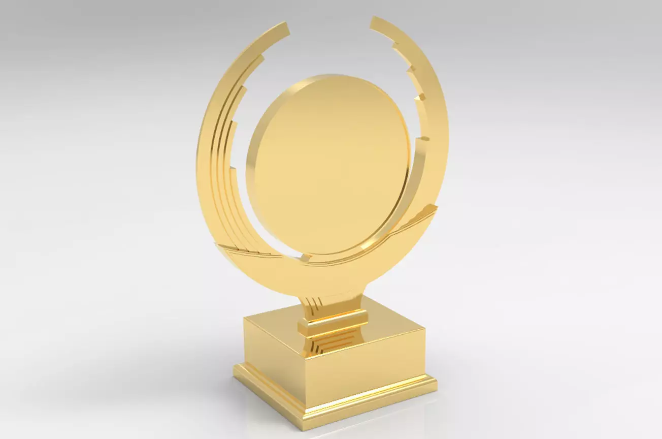 Trophy Gold Cup Award 3D print model_0