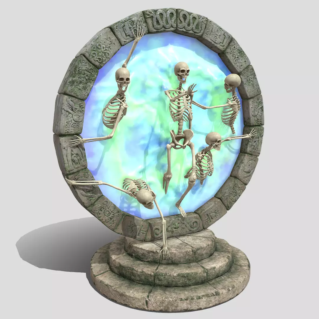 Death portal 3D model_0