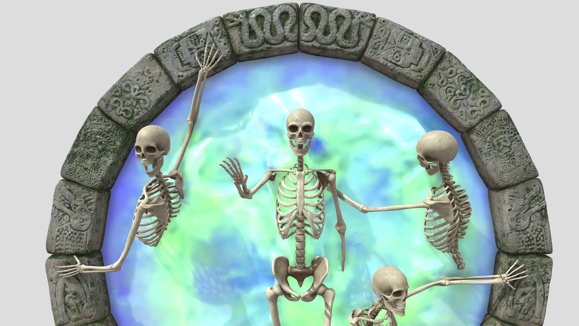 Death portal 3D model_3